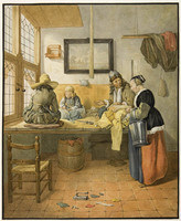KT 2006 115
<br/>
Het naaiatelier
<br/>
<em>Vos, Jacob Willemsz. de (1774-1844)</em>